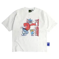 トムとジェリー グレー Tシャツ Lサイズ