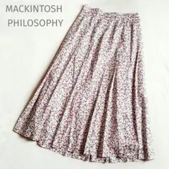 MACKINTOSH PHILOSOPHY　花柄スカート　プリーツ　36