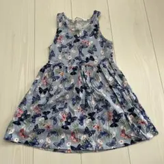 ワンピース H&M 青 蝶々