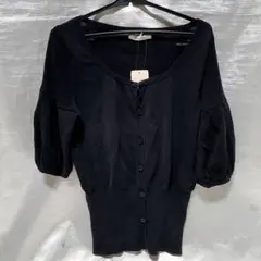 未使用 Demi Etage ドゥミエタージュ カーディガン L ブラック