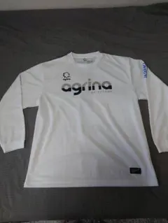 agrina 長袖ホワイトTシャツ
