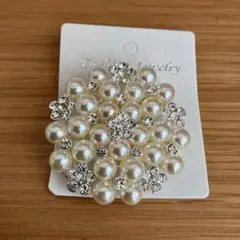 パール クリスタル ブローチ セレモニー