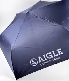 AIGLE エーグル スリムボトル UV 折りたたみ傘 ネイビー/ホワイト