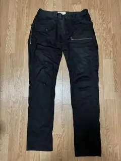 AVIREX ブラックカーゴパンツ スリムフィット サイズL