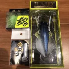 新品未使用廃盤レア　ダッジ　スケルトンオイカワ　マラブーフック、羽パーツセット レイドジャパン ダッジ スケルトンオイカワ 廃盤 - メルカリ