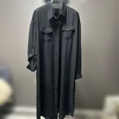 値下げ　ブラックシャツワンピース