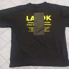 LATOK ブラック Tシャツ 150サイズ おしゃれ モノトーン サッカー
