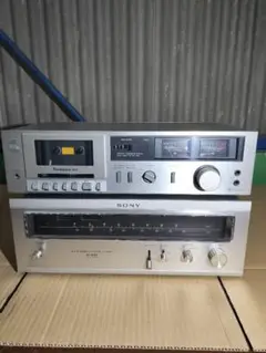 昭和レトロ Technics ST-S11チューナー とM13 カセットデッキ 昭和レトロ Technics ST-S11チューナー RS-M13カセットデッキ