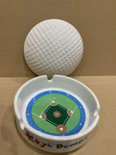 東京ドームシティ 陶器製灰皿 アッシュトレイ 卓上灰皿 ビッグエッグ