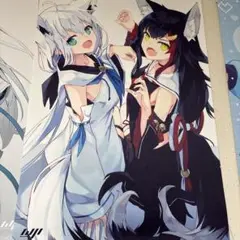 白上フブキ&大神ミオ タペストリー