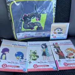 ポケモン　一番くじ　レックウザ　フレークステッカー　タオルコレクション