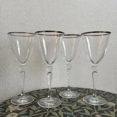 クリスタルワイングラス　4脚セット