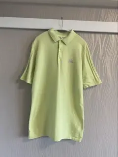adidas ライムグリーン ポロシャツ D