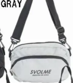 SVOLME スボルメ ミニショルダーバッグ グレー サッカー フットサル