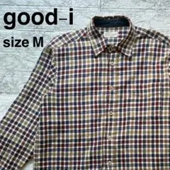 good-i 長袖チェックシャツ Mサイズ 美品 メンズ 秋冬 レトロ アメカジ