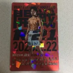 RIZIN ライジン ポテトスナック メタリック プラ カード 朝倉未来