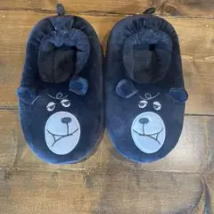 coenクマの顔デザイン フリーススリッパ
