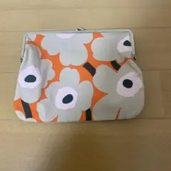 花柄キャンバスポーチ