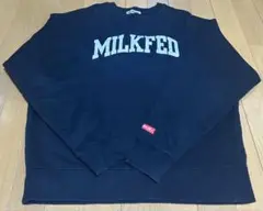MILKFED ブラック ロゴ トレーナー