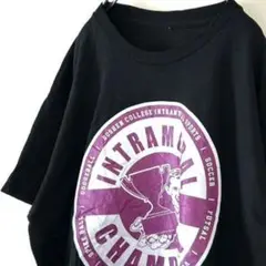INTRAMURAL チャンピオン トロフィー Tシャツ ブラック 黒 古着