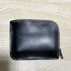 【本革】栃木レザーL字ミニ財布（マチありワイドタイプ）