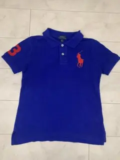 POLO RALPH LAUREN ポロシャツ サイズ7 青