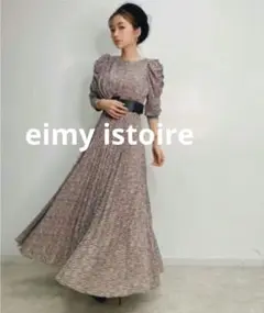 eimy istoire Amery pattern パフプリーツワンピース