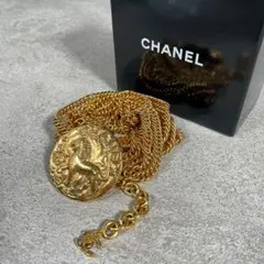 Chanel シャネル ベルト チェーン ココマーク ビンテージ ゴールド 箱付