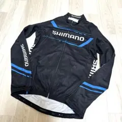 SHIMANO シマノ　サイクルジャケット 長袖　M 黒・青