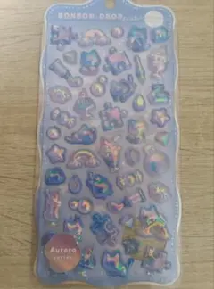 ボンボンドロップシール (オーロラ) そらねこボンボン