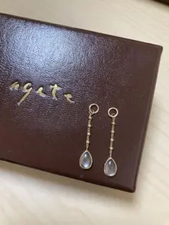 agete 黒蝶貝 ピアスチャーム