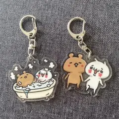 愛しすぎて大好きすぎる。アクリルキーホルダー 2個セット（にゃんことくま）