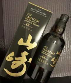 サントリーシングルモルト ウイスキー山崎18年700ml【極美品】