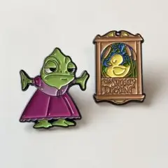 【新品】 Disney パスカル スナグリーダックリング ピンバッチ 2個セット