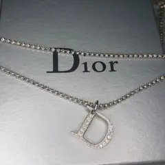 超希少 Christian Dior ジルコニア 2連 ネックレス