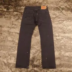 LEVI'S　501ブラックデニム　Mサイズ　製　ブラック系　コットン　4213