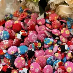 デコパーツ 手芸 フラットパーツ 和柄 刺繍 モチーフ 新品 未使用
