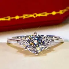 『品質保証』PT 950プラチナ結婚指輪1.0 ctダイヤモンド18 K指輪63