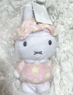 ミッフィー　SLサイズぬいぐるみ　お星さまのワンピース＆ナイトキャップ　ピンク