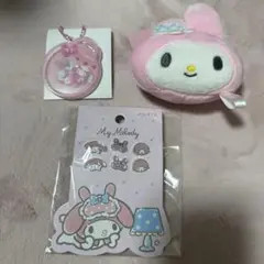 サンリオ　マイメロ♥️⋈ *。マスコットぬいぐるみ　ピアス　アクリルキーホルダー