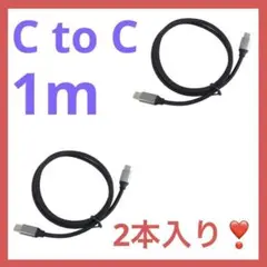 早い者勝ち❣️ USB Type-Cケーブル 2本セット 1m