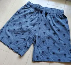 H&M パームツリー柄 ハーフショートパンツ 158/164