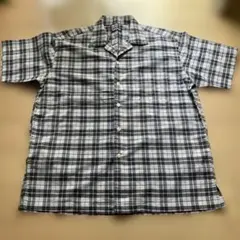 90'オールドユニクロUNIQLO チェック柄 半袖シャツ M