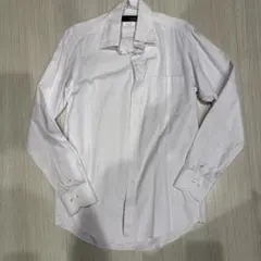 JOVIAL RUSH スリムフィット ホワイトストライプシャツ