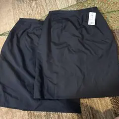 nuovo ネイビー ひざ丈スカート