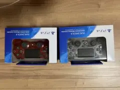 PS4 デュアルショック4 コントローラー レッド　クリスタル　2個