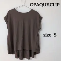 OPAQUE.CLIP　レディース　トップス　Ｔシャツ　ノースリーブ　茶色　Ｓ
