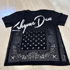 KRHYME DENIM クライムデニム バンダナ柄 Tシャツ L