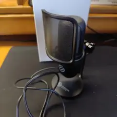 ELECOM　ゲーミングマイク HS-MC14UBK+マイクスタンドセット
