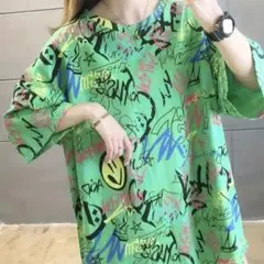 大きいサイズ　レディース　カジュアル　Tシャツ　シャツ　XXL